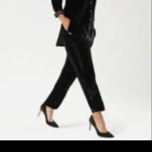 Tommy Bahama Black Velvet Silk Blend Pants XXS